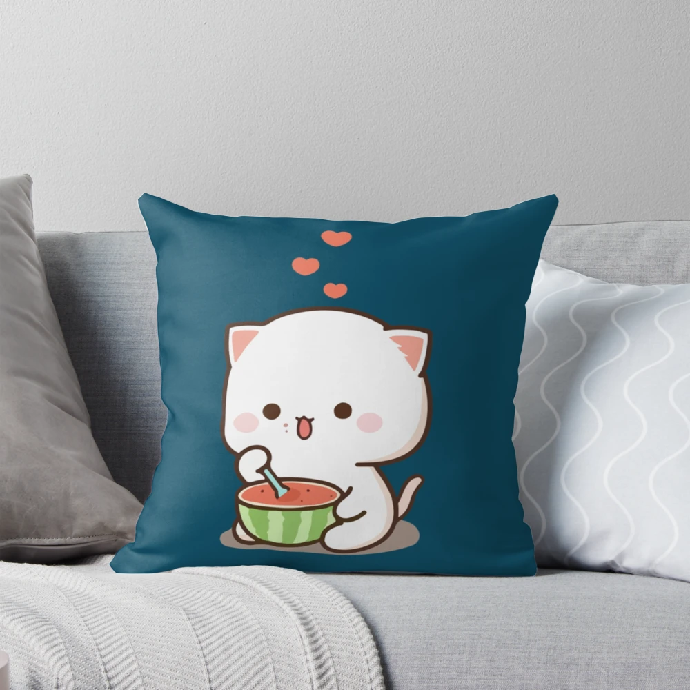 C107桃豆こまもちクッションブランケット コミケ Mochi Peach Mochi Mochi Peach Cat Long 