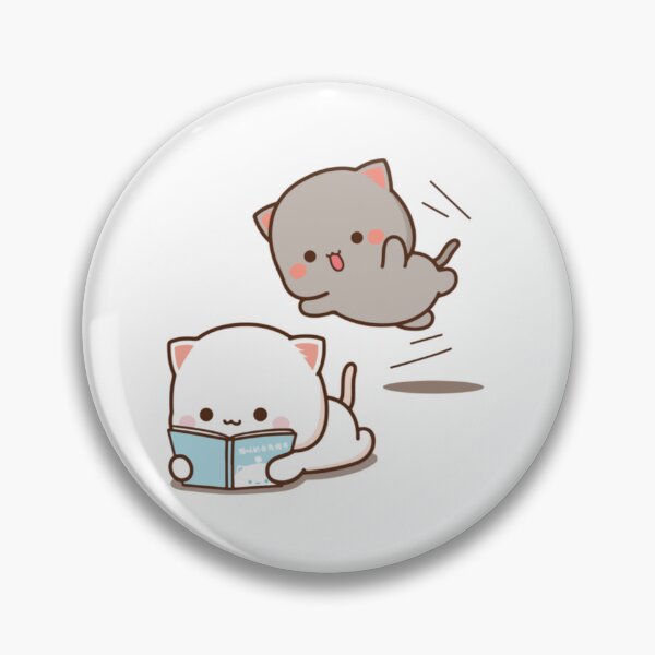 Item preview, mochi mochi peach cat reading Premium 1 designed and sold by stefaniehecker1.