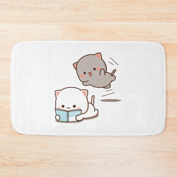 Item preview, mochi mochi peach cat reading Premium 1 designed and sold by stefaniehecker1.