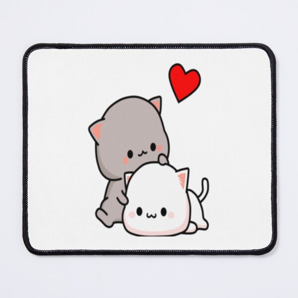 Item preview, Mochi Peach Cat Goma Love Is Kind Love Hugs Kisses Valentine Pullover designed and sold by stefaniehecker1.
