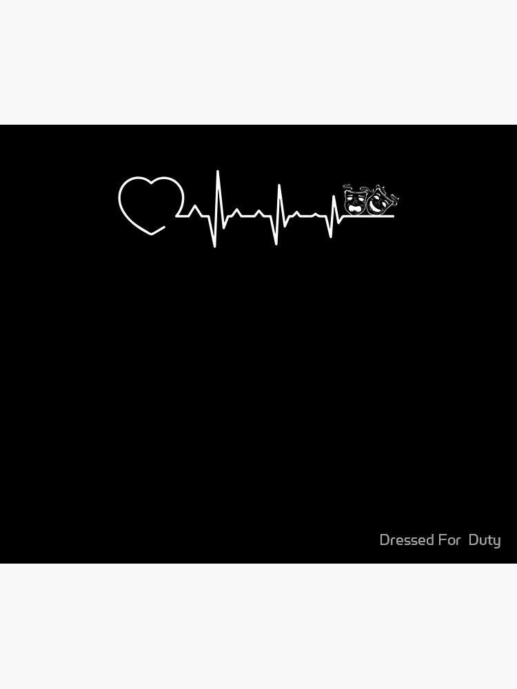 Theatre Heartbeat Theater Nerd Drama Rehearsal T-Shirt Theatre Heartbeat Theater Nerd Drama Rehearsal T-Shirt
