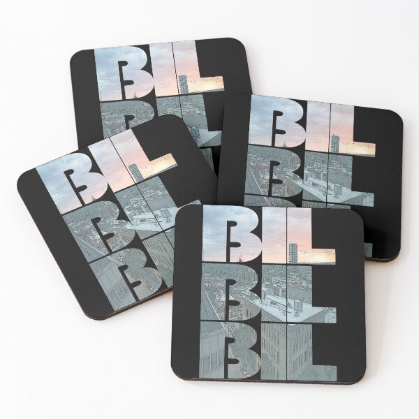 Item preview, Billings, Montana BIL Sunrise Cityscape Repeating Pattern designed and sold by CrabbyLobster.