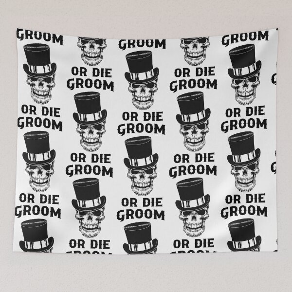 Item preview, Groom Or Die Til Death Do Us Part Gothic Wedding designed and sold by mysticblvd.