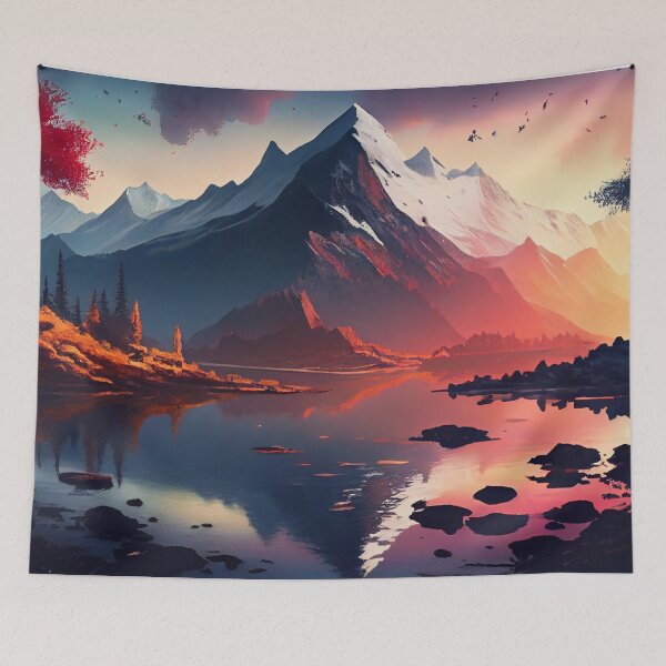 Item preview, Mythical Mountains designed and sold by Goddess888.