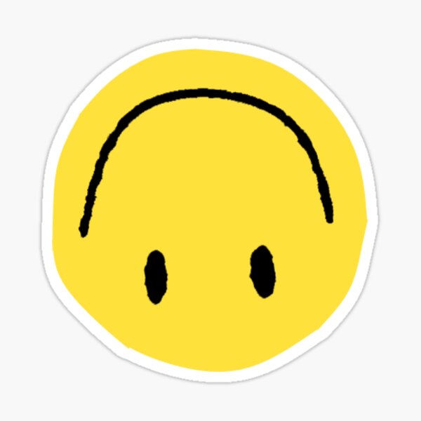 Fake Happy Sticker