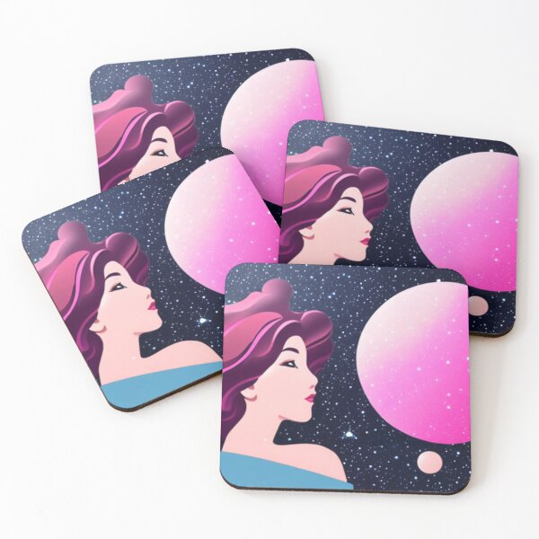 Item preview, The moon shines in the most beautiful colors designed and sold by Girly-Universe.