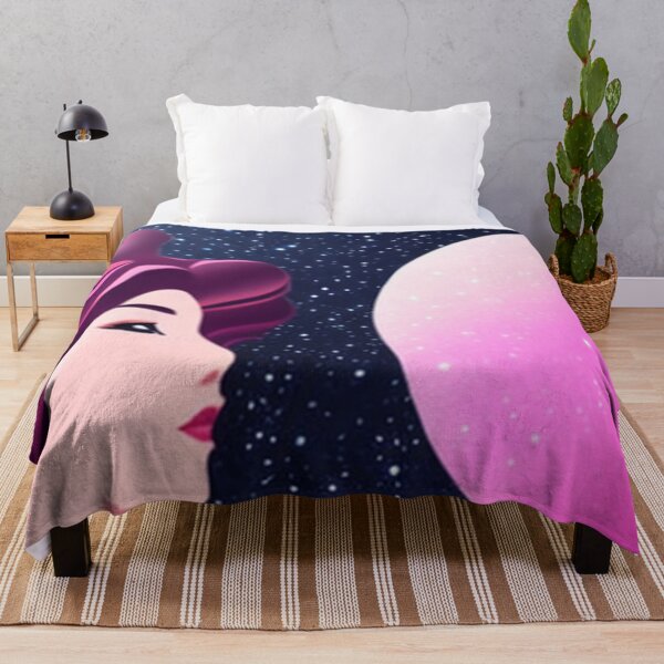 Item preview, The moon shines in the most beautiful colors designed and sold by Girly-Universe.