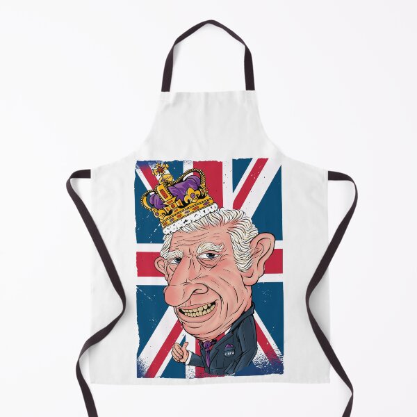 Item preview, British King III Funny Caricature British Flag Mens Charles designed and sold by pipsmerch.