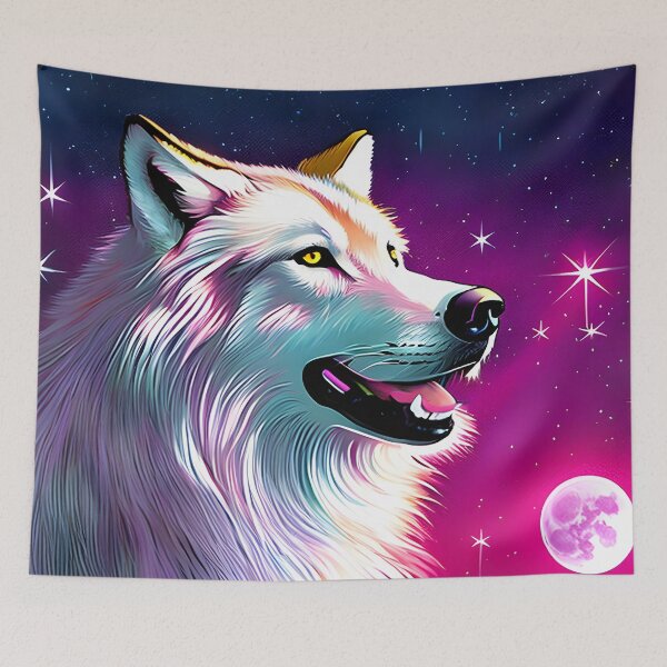 Item preview, Wolf - Nighttime Howler designed and sold by ElLocoMus.