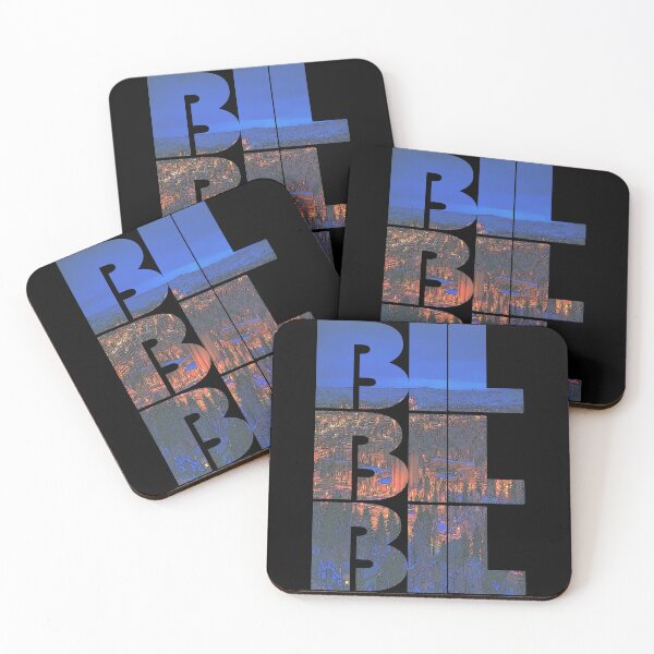 Item preview, Billings, Montana BIL Night Cityscape Repeating Pattern designed and sold by CrabbyLobster.