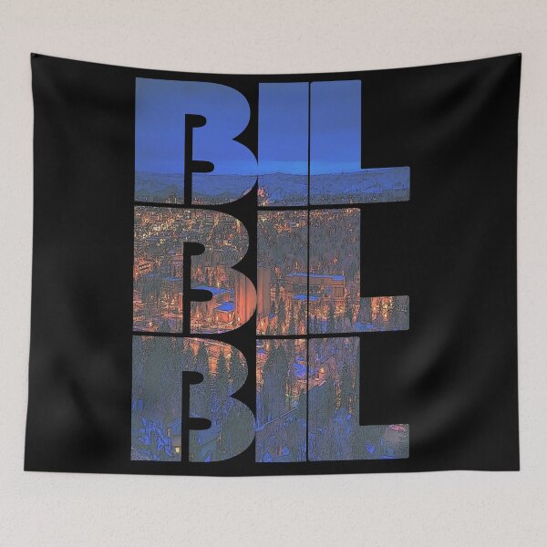 Item preview, Billings, Montana BIL Night Cityscape Repeating Pattern designed and sold by CrabbyLobster.
