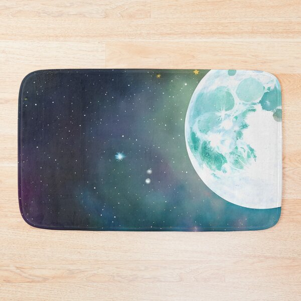 Item preview, Starry full moon night designed and sold by ElLocoMus.
