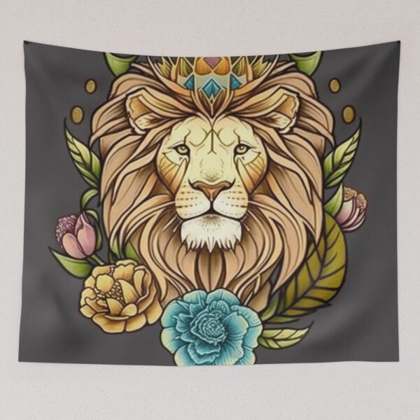 Item preview, Flora Lion designed and sold by MachineMadeArt.