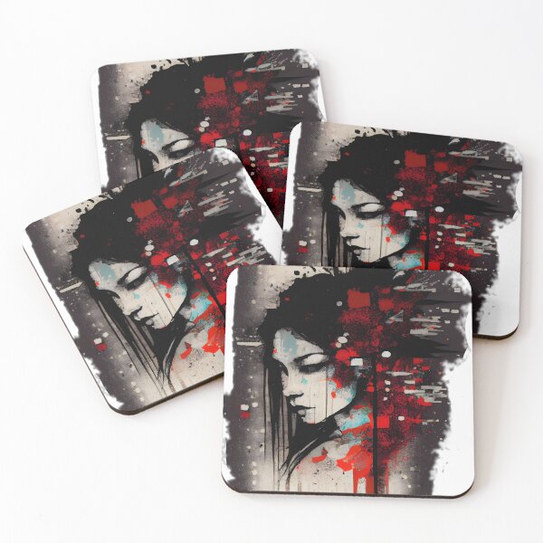 Item preview, Tradi-glitchy asian woman designed and sold by digitalbrosse.