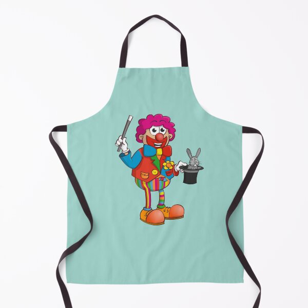 Item preview, The clown magician who pulls a rabbit out of his hat. designed and sold by Stef Ringoot, cartoons and illustrations.