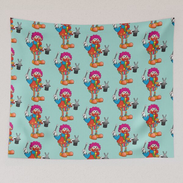 Item preview, The clown magician who pulls a rabbit out of his hat.  designed and sold by Stef Ringoot, cartoons and illustrations.
