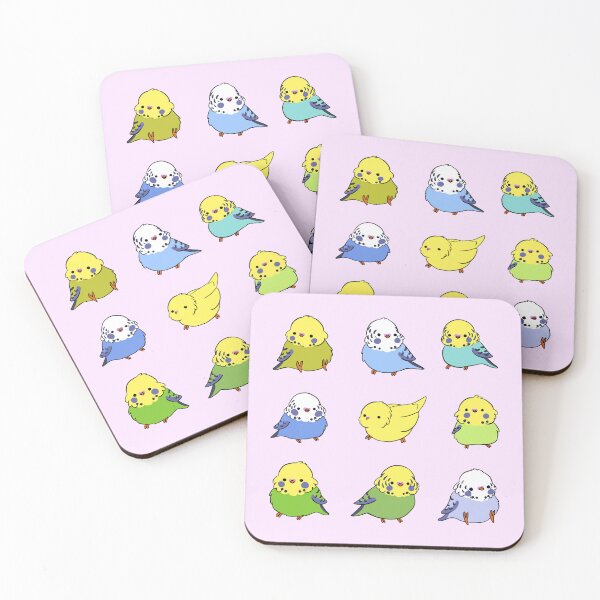 Item preview, Budgie bird cute pattern  designed and sold by Yarafantasyart.