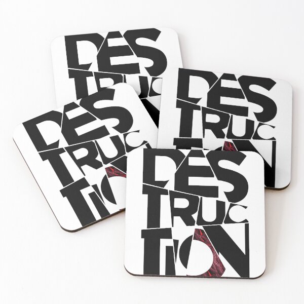 Item preview, Destruction Typography T-shirt designed and sold by vikyky.