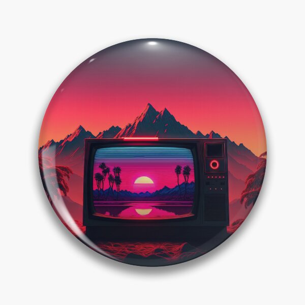 Item preview, Synthwave Screen: Watching the Neon World designed and sold by Mullet Monkey.