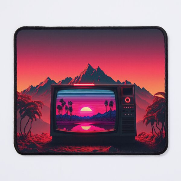 Item preview, Synthwave Screen: Watching the Neon World designed and sold by Mullet Monkey.