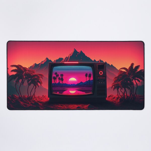 Item preview, Synthwave Screen: Watching the Neon World designed and sold by Mullet Monkey.