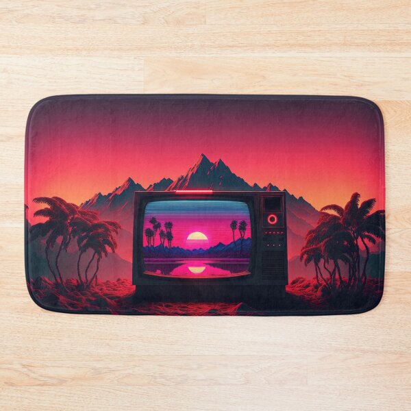 Item preview, Synthwave Screen: Watching the Neon World designed and sold by Mullet Monkey.
