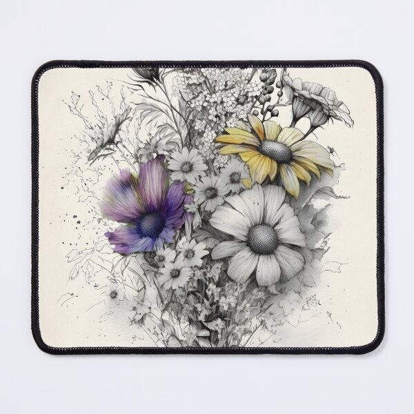 Item preview, Wildflower Bouquet Botanical Print designed and sold by TwoRabbits.