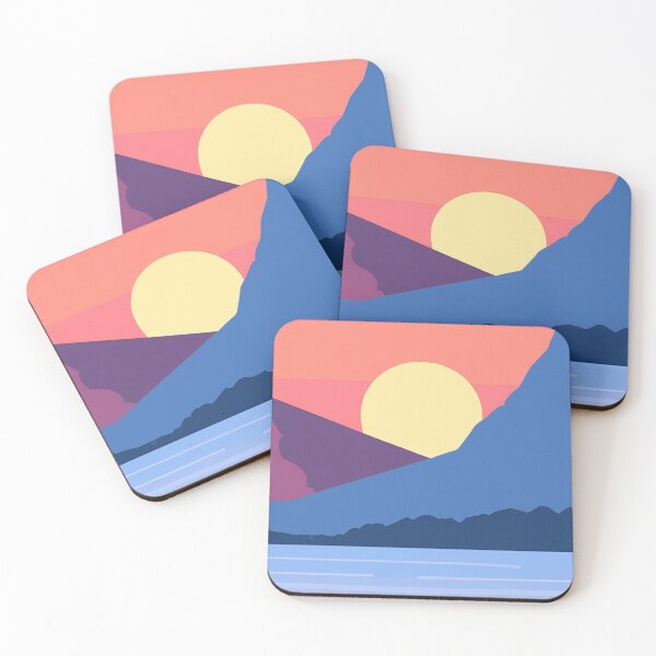Item preview, Sunrise over mountains and lake designed and sold by NatureArtUK.