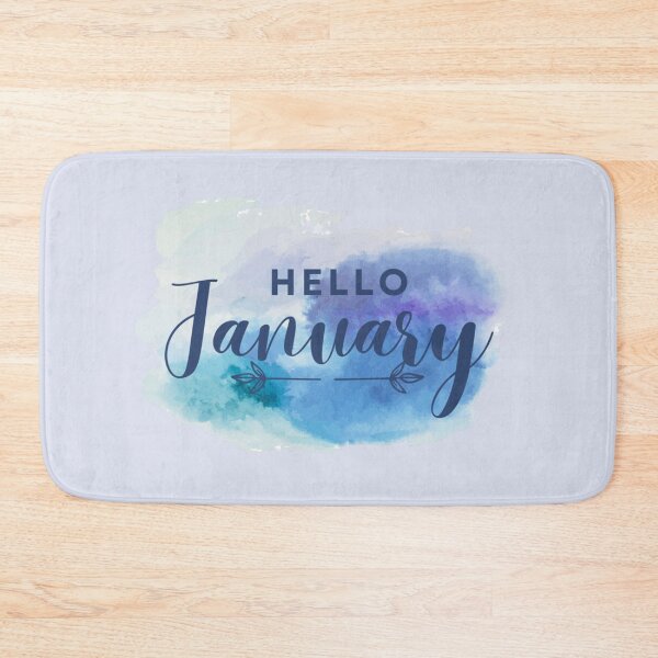 Item preview, Hello January Watercolour designed and sold by PeachesandPear.