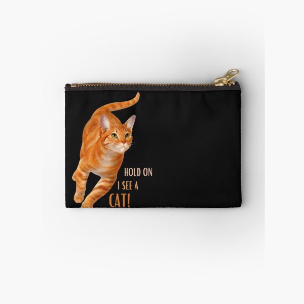 Item preview, Cat Lover Cat Mom Funny Hold On I See A Cat designed and sold by Smile Shop ⭐⭐⭐⭐⭐.