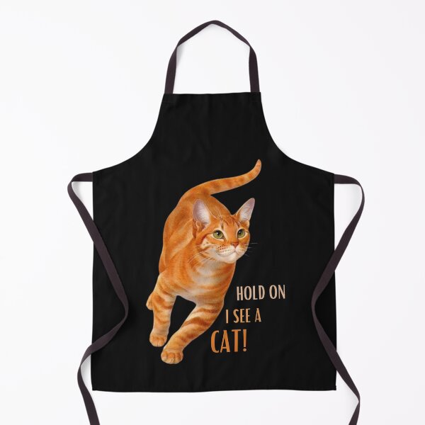 Item preview, Cat Lover Cat Mom Funny Hold On I See A Cat designed and sold by Smile Shop ⭐⭐⭐⭐⭐.