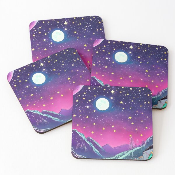 Item preview, Full Moon and the Starry Night designed and sold by ElLocoMus.