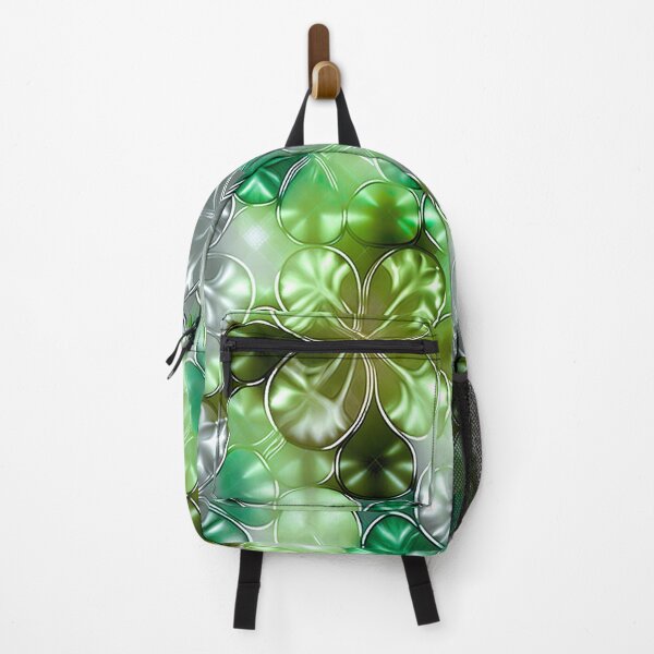 Item preview, Saint Patrick's day shamrock shiny abstract floral pattern designed and sold by UmagineArts.