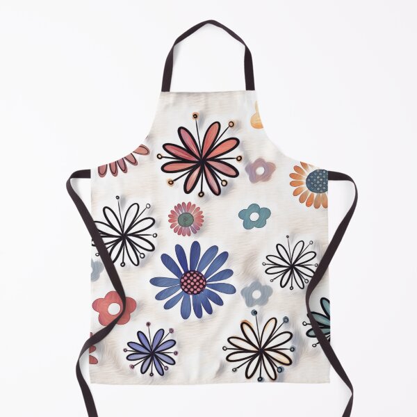 Item preview, Cute colourful doodle flowers designed and sold by Inktown.
