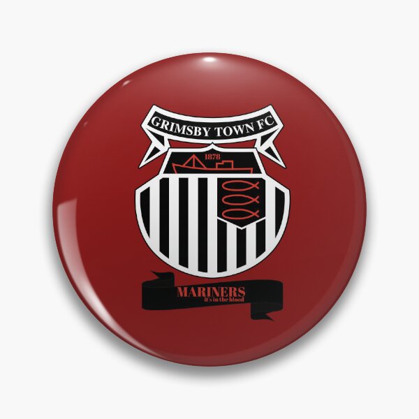 Item preview, GTFC est 1878, premier league, basic logo, mariners, blood, black and white, Grimsby Town designed and sold by BloomingByL.