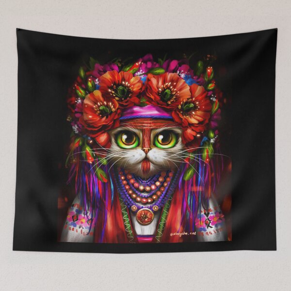 Item preview, Ukrainian cat in folk costume designed and sold by MaryshaArt.