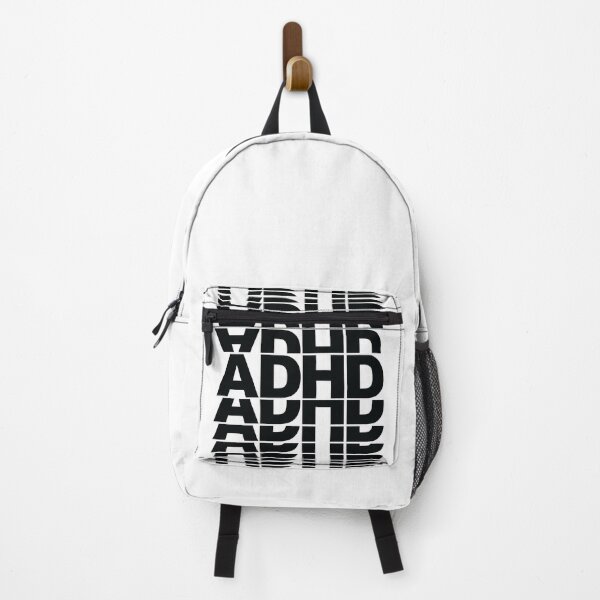 Item preview, ADHD repeated text illusion black text designed and sold by hockeng.