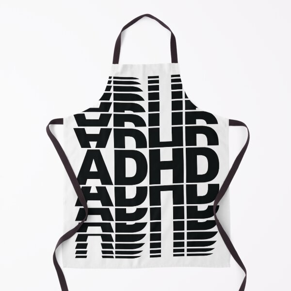 Item preview, ADHD repeated text illusion black text designed and sold by hockeng.