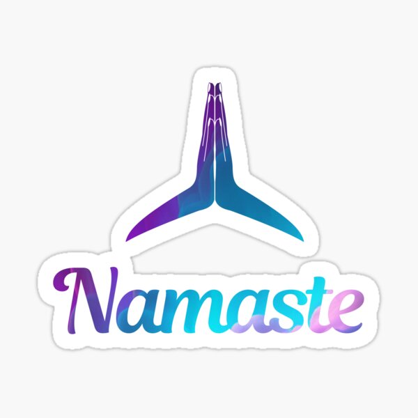 Namaste Hindu Greeting Stickers for Sale
