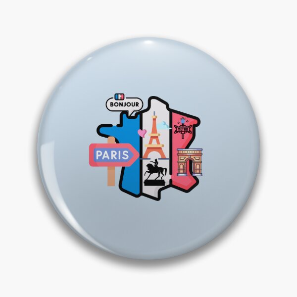 Item preview, Paris travel crest designed and sold by IdeasForFreedom.