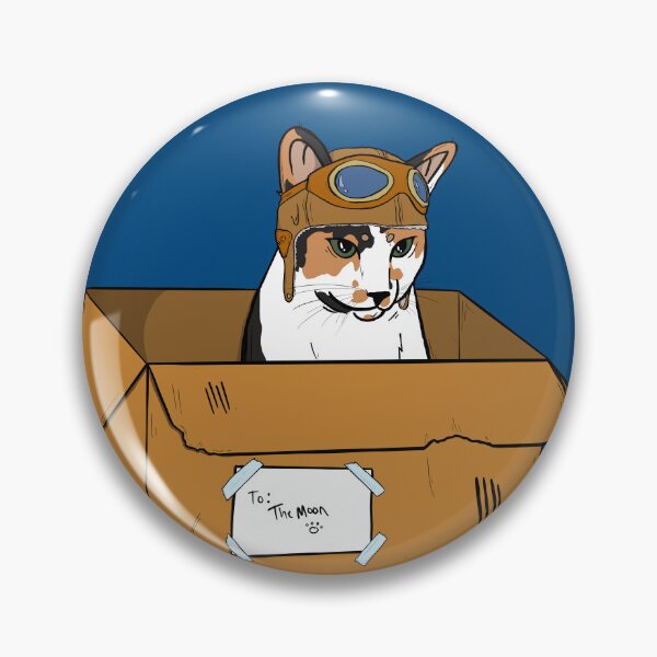 Item preview, Cookie Dough and the Spaceship S1E2 | Calico Cat, Box, Aviator Hat designed and sold by KoalaAndTheBird.