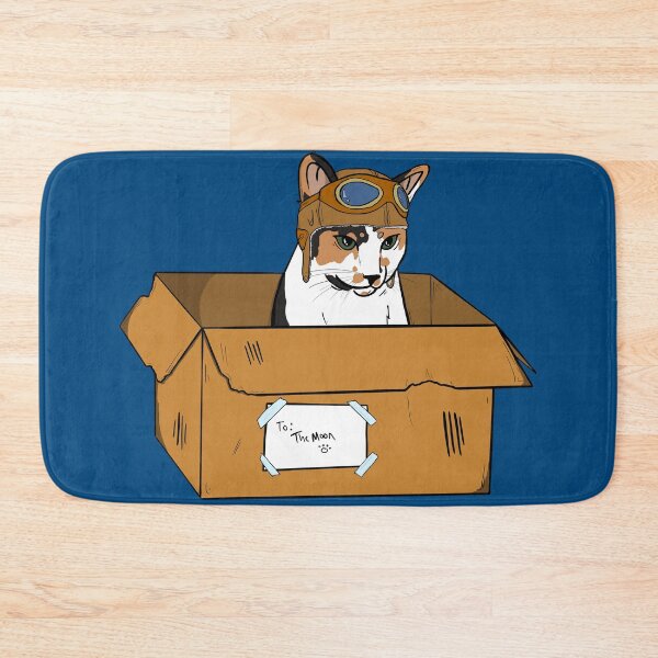Item preview, Cookie Dough and the Spaceship S1E2 | Calico Cat, Box, Aviator Hat designed and sold by KoalaAndTheBird.