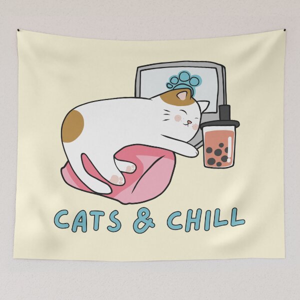 Item preview, Cats and Chill designed and sold by Yulacreative.