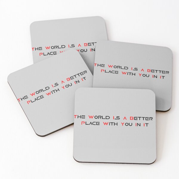 Item preview, The World Is A Better Place With You In It Inspirational quote, Love quote, Mental Health Gift  designed and sold by Fus-art94.
