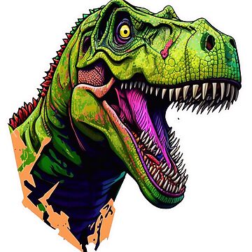 Wall Art Print T-Rex Attack, Gifts & Merchandise