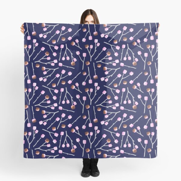 Toasted Marshmallows - Navy Scarf