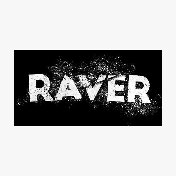 Artikelvorschau, Raver Music EDM-Grunge-Festivalkunst, Raver, DJ entworfen und verkauft von Print  Androïde.