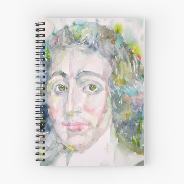 Item preview, BARUCH SPINOZA - watercolor portrait designed and sold by lautir.