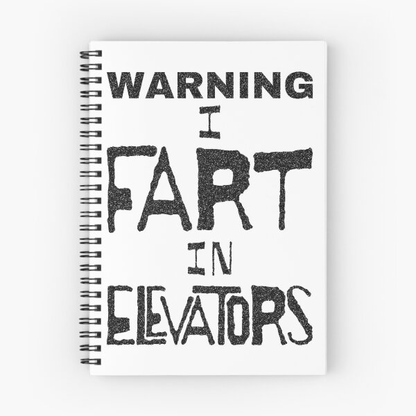 Item preview, WARNING I FART IN ELEVATORS  Black Letters designed and sold by pelagio.