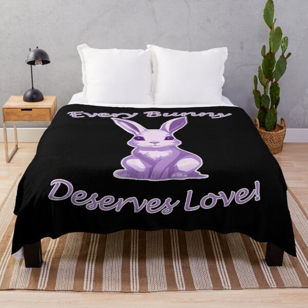 Item preview, Every Bunny Deserves Love - Purple designed and sold by LthrDaddyBear.